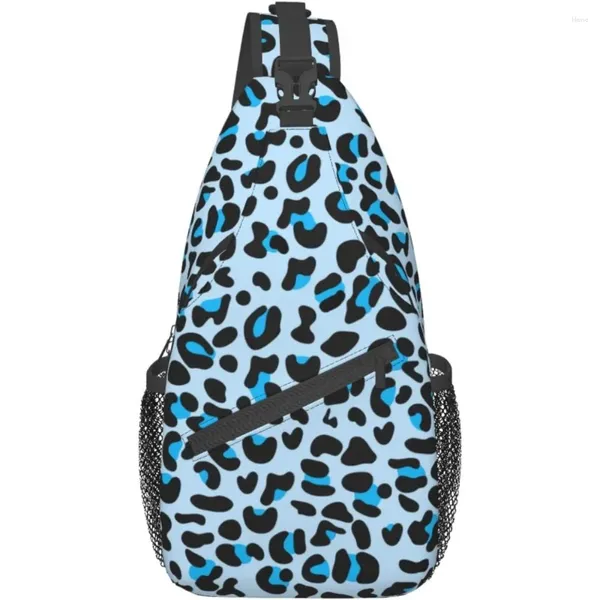 Zaino con stampa leopardata animale Borsa a tracolla casual Borsa a tracolla Palestra Sport Viaggi Escursionismo Zainetto Spalla pettorale unisex