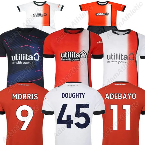 Luton Town 23 24 camisas de futebol DOUGHTY MORRIS BARKLEY SAMBI camisas de futebol kit infantil KABORE GILES ADEBAYO BROWN jersey 23/24