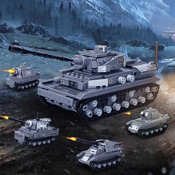 Blöcke Fahrzeug Panzer US Heavy M26 Modellbau Weltkrieg Sets R230701