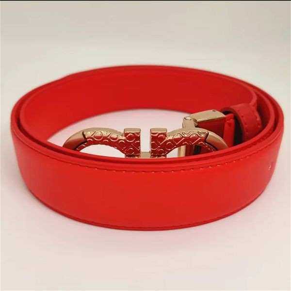 Cintura di design per uomo e donna di alta qualità Cintura grande in pelle con fibbia dorata Cinturino classico Larghezza 3,8 cm senza scatola