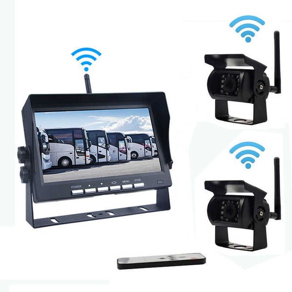 Car dvr 7 Inch Wireless Monitor per retromarcia Monitor per telecamera di retromarcia Monitor per autocarro RVHKD230701