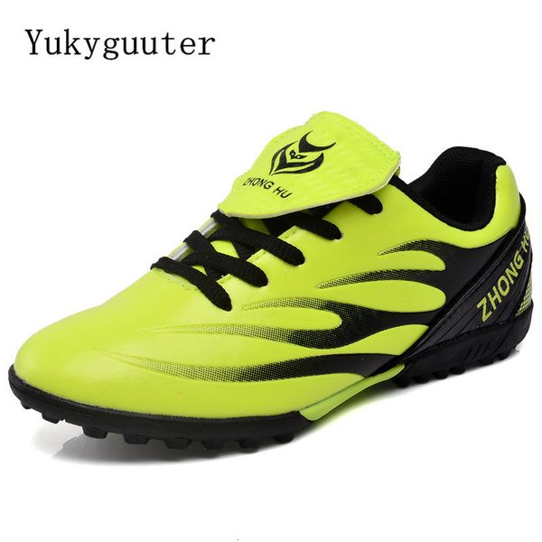 Güvenlik Ayakkabıları Erkek Kadın Futbol Futbol Botları Atletik Ayakkabı Deri Büyük Boy Yüksek Top Cleats Eğitim Sneaker Rahat 230630