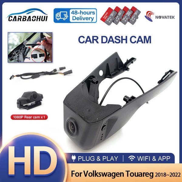 DVRs HD 4K 2160P Plug & Play Auto DVR Wifi Video Recorder Dash Cam Kamera für Touareg 2018 2019 2020 ~ 2022 NachtsichtHKD230701