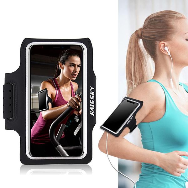 Shorts Haissky 186 Running Sport Phone Armbinden Case Universal Ultradein im Fitnessstudio Work -Armband -Beutel für iPhone Samsung Xiaomi