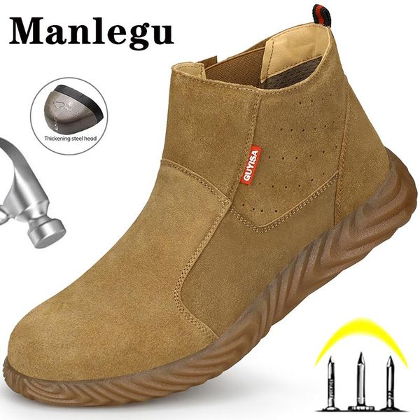 Сапоги сапоги Sparepronation Welder Shoes Steel Toe Safety Boots Men Work Обувь.