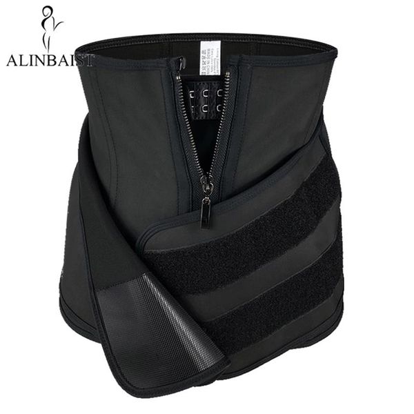 Allenatore in vita in lattice ad alta compressione Cintura in vita in gomma Cincher Body Shaper 9 Cintura dimagrante per stomaco con disossamento in acciaio disossato 2104253O