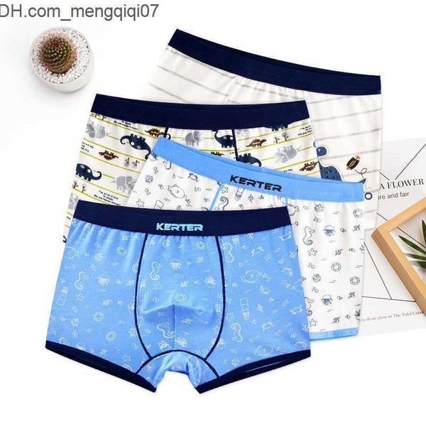 Mutandine Mutandine 4 pezzi Intimo per ragazzi in cotone Qualità per bambini Boxer Pantaloncini per ragazzo Pantaloni per 3 4 6 8 10 12 14 anni RKU183004 230331 Z230701