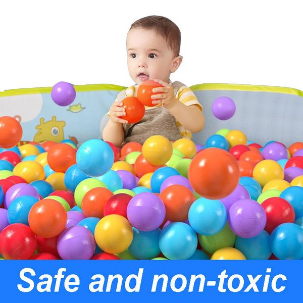Balão 100 Pcs Bolas Oceânicas Eco Friendly Colorido Plástico Macio Barraca de Piscina Brinquedo Divertido Bebê Rastejando Crianças Presentes para Crianças Poço Ao Ar Livre 230630