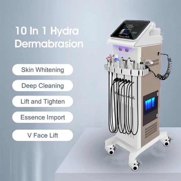 Máquina de dermoabrasão Microdermoabrasão de cristal Peeling facial a vácuo Lifting Rejuvenescimento da pele Remoção de rugas Equipamento de beleza