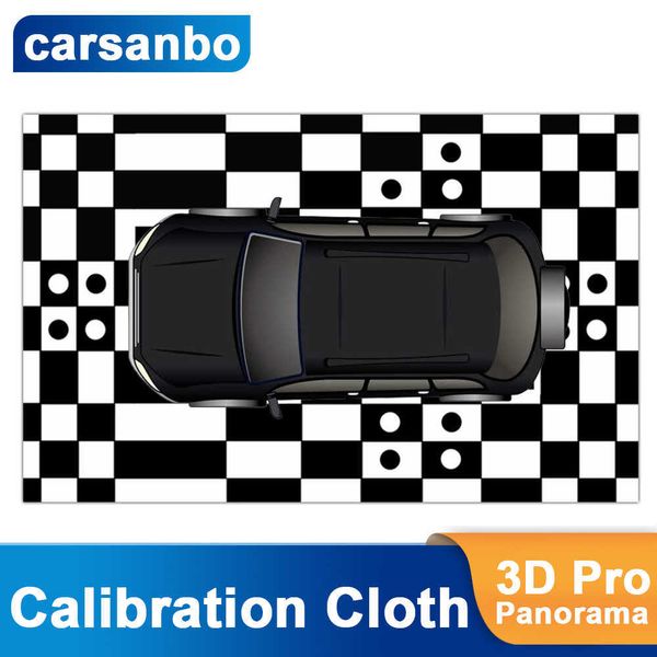 Carro dvr Carsanbo Pano Grau Fullautomatical Para 3D 360 Bird View Camera Calibration ClothHKD230701