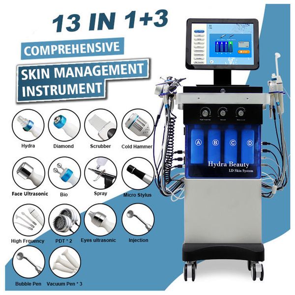 14 in 1 Hydra-Gesichts-Dermabrasion, Diamant-Mikrodermabrasion, Beauty Hydro Aqua Peel, Hydrodermabrasion, Hydrafacial-Gesichtsmaschine