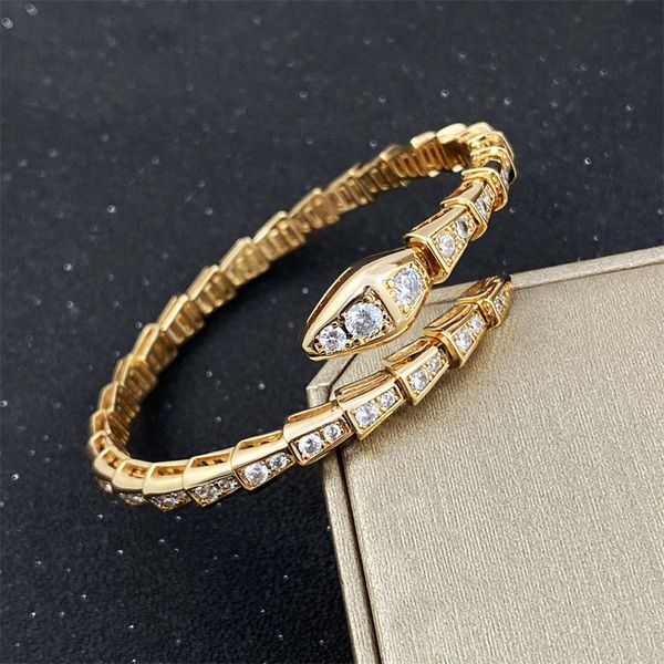 Pulseira cobra ajustável designer mulheres pulseira clássico pulseiras luxo jóias homens pulseiras titânio aço inoxidável banhado a ouro não alérgico nunca desbota