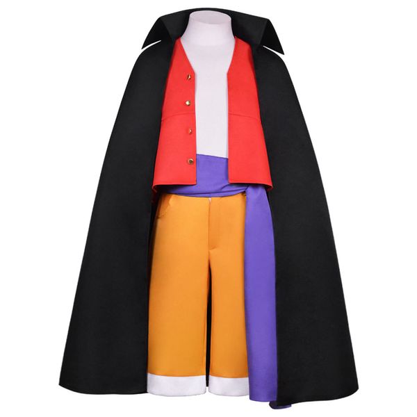 Anime Maymun D Luffy Cosplay Wano Ülke Kostüm Unisex Kimono Cadılar Bayramı Partisi Takım Elbise