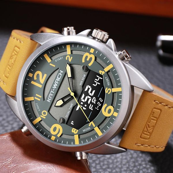 Uhren Neue Design Männer sehen wasserdichte Sport analog digitale Armbanduhr für Männer Chronograph Luminous Man Clock Relogio Maskulino