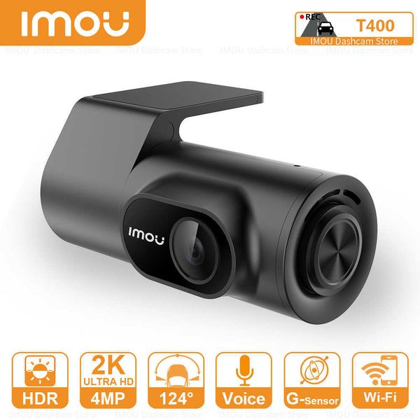 Araba DVR IMOU Kamera Mini Gövde DVR T400 APP ARAÇ CONNECTONCECT Döngü Kayıt 124 Degrees FOV Desteği 128GB TF Kart Çok Dilli Sistemhkd230701