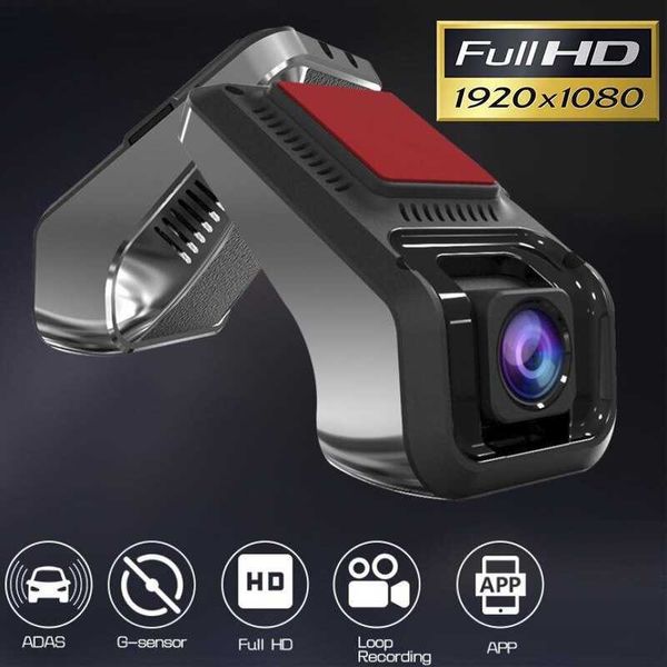 Car dvr 1080P Full HD DVR Visione notturna Telecamera grandangolare da 170 gradi WiFi Dash Cam G Sensor Videoregistratore USB AndroidHKD230701