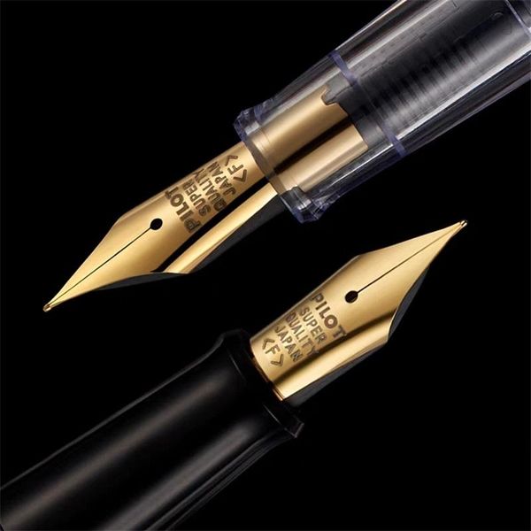 Pens piloto 78g+ pontuação original de caneta 22k Gold Nib Practice a caligrafia escrevendo canetas de tinta de alta qualidade com embalagem de caixa