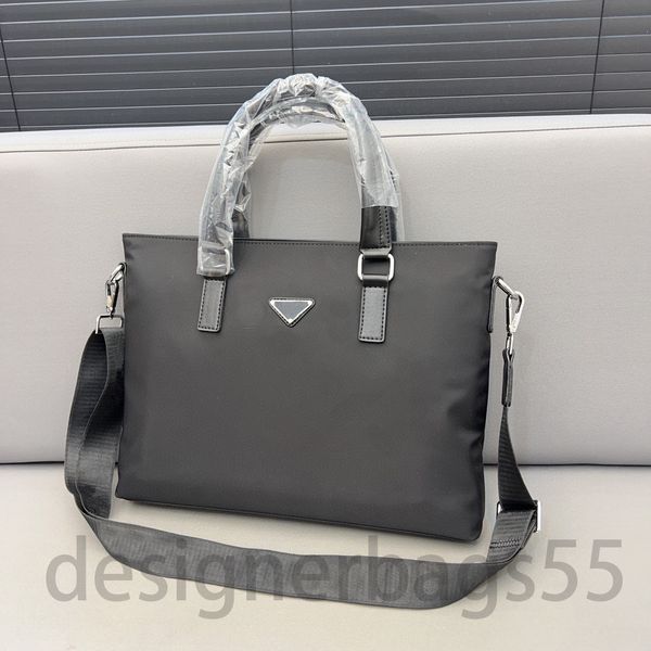 Мужской квадратный портфель для поездок на работу, нейлоновая черная сумка для ноутбука, дизайнерские сумки через плечо, сумка высокого качества