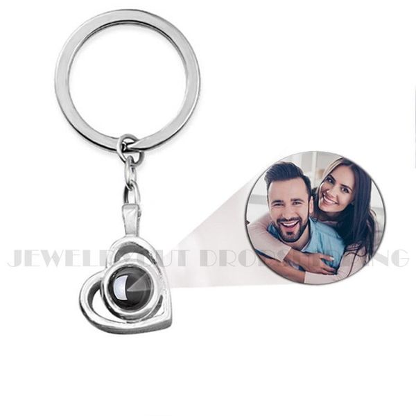 Anelli Proiezioni personalizzate Love Keychain Matrimonio di San Valentino Anniversario Materno Plot Varie vacanze Invia amici, famiglia, bambino