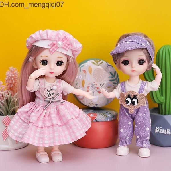 Puppen Puppen 16 cm Prinzessin BJD 112 Puppe mit Kleidung und Schuhen beweglich 13 Gelenke süßes süßes Gesicht Mädchen Geschenk Kinderspielzeug 1 PC 230427 Z230701