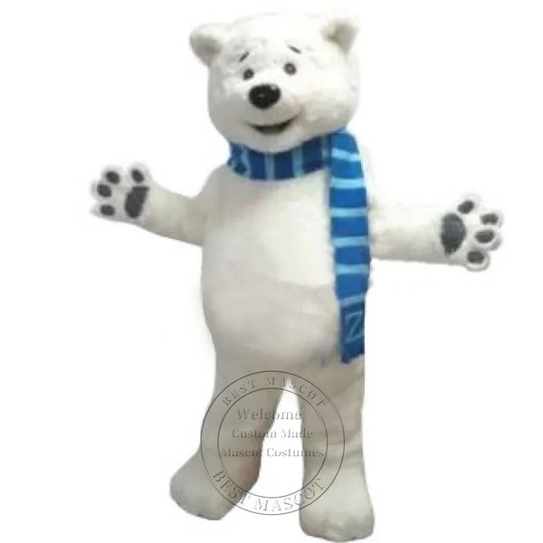 Fantasia super fofa de mascote de urso polar festa de aniversário tema anime vestido extravagante