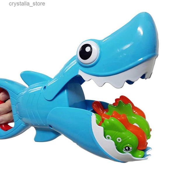 Shark Grabber Fish Vasca da bagno per bambini Giocattoli da bagno Toddler Interactive Swimming Pool Fishing Tool Outdoor Beach Water Toy Regali per Boy L230518