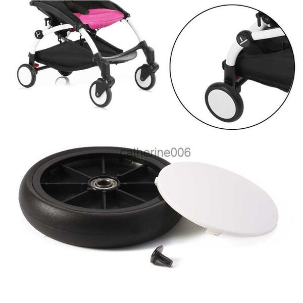 Baby Kinderwagen Vorne/Hinten Räder Kinderwagen Zurück Gummi Rad Kinder Yoya Kinderwagen Kinderwagen Zubehör Für mit werkzeuge Kinderwagen rad L230625