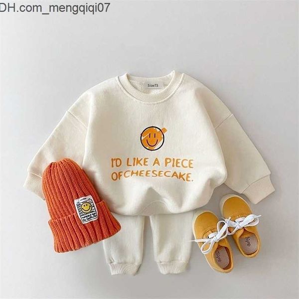 Conjuntos de Roupas Conjuntos de Roupas Outono Coreia Bebê Menino Menina Roupas Born Infant Outfits Manga Longa Crianças Moletom Casual Harém Calças Vestuário 220928 Z230701