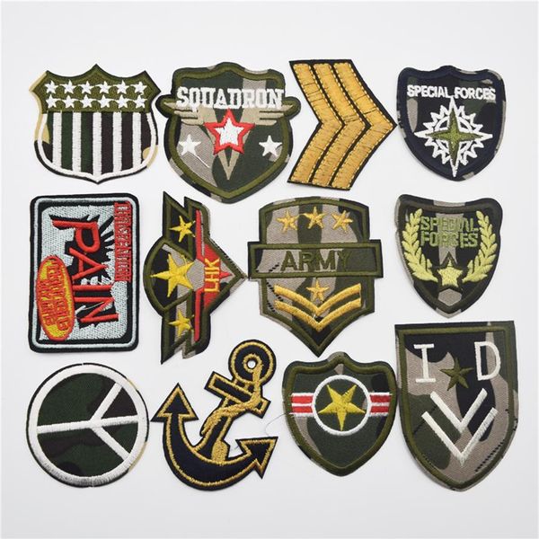 120PCS Set Camouflage Armband Badge Ricamo Magic Chapter Patch271Z