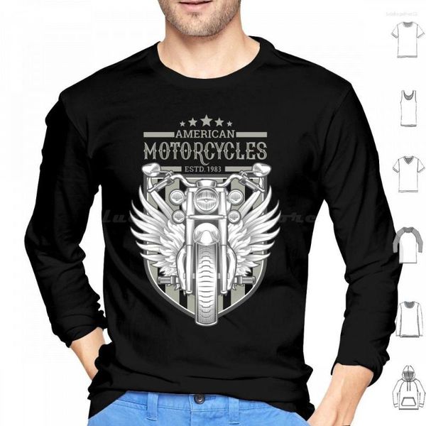 Herren Hoodies Custom American Motorcycles Hoodie Baumwolle Langarm Chopper West Choppers