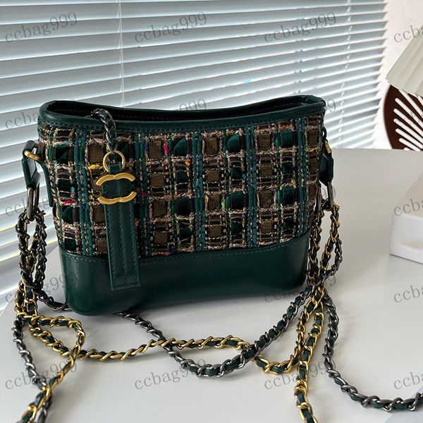 Tasarımcı kadın omuz çantası klasik deri yün patchwork gezici çanta zarif küçük kolye matelasse zincir çanta çapraz çantası cep telefonu çantaları 20x17cm
