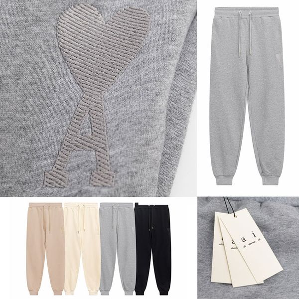 Modische Ami De Coeur-Trainingshose für Herren, Trainingshose mit Liebe, schwere Loopback-Bio-Baumwoll-Fleece-Unisex-Hose, Damen-Hose für den Alltag, Freizeithose