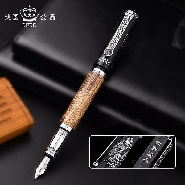 Pens de alta qualidade 551 Confucius Business Fountain Relief Pen Relief elegante Men Pen Capper Stationery Office fornece canetas de tinta