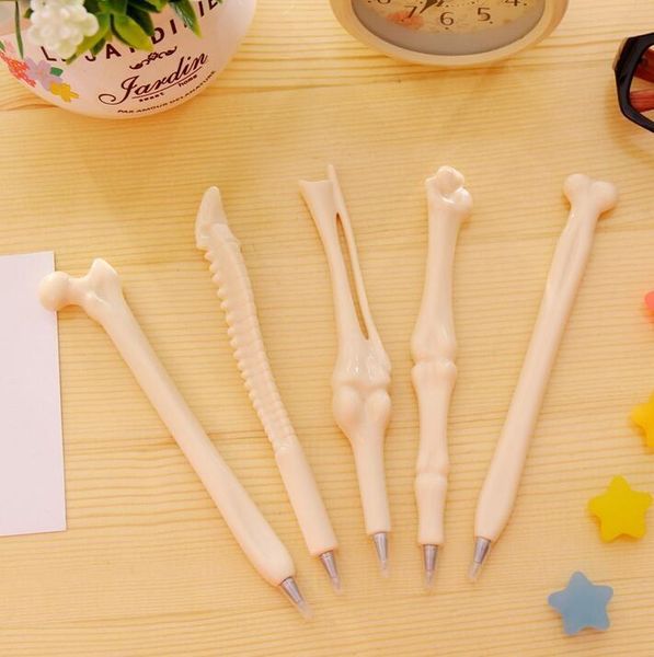 Penne 50pcs/lotto Design di Stick Bone Special Style Ballpoint Pen Stationery Wholesale