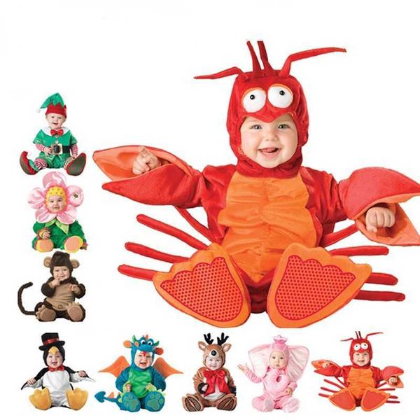 2023 Nuovo arrivo di alta qualità Neonati maschi Ragazze Costume da dinosauro di Halloween Pagliaccetto Abbigliamento per bambini Set Bambino Co-splay Triceratopo L230625