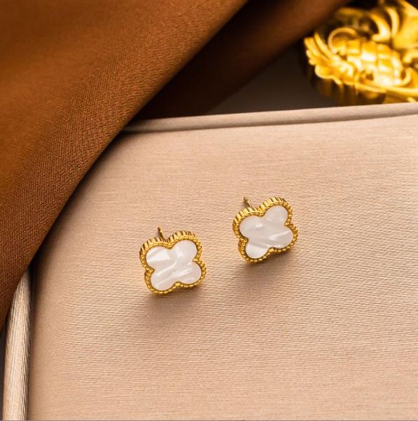 4/четыре листовых ожерелья Clover Designer Jewelry Set Set Unefly Collecle Bracelet Sheb Senging Ring of Plated Girl Рождественские обручальные аксессуары Подарок без коробки 887 93