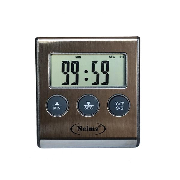 Medidores Digital Churrasco Termômetro de Carne Assada para Cozinha Forno Comida Cozinhar com Sonda de Sensor de Temperatura Longa de 22cm para Leite Açúcar Líquido