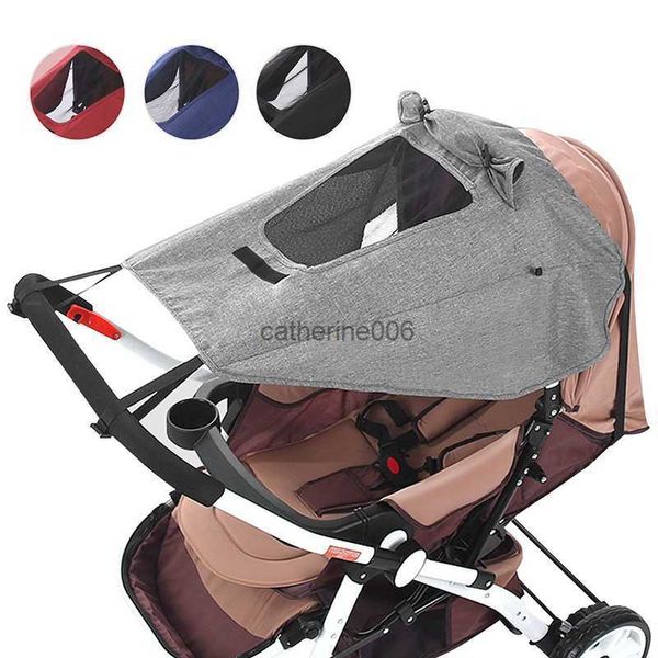 Carrinho de Bebê Universal Viseira Protetor Solar Pára-Sol Guarda-chuva Carruagem Pára-sol Capa para Carrinho CarSeat Carrinho Acessórios L230625