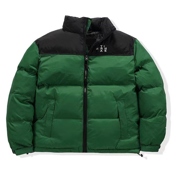 Nf cascalho dos homens para baixo inverno puffer jaqueta porcelana casaco verde rosto bordado carta ao ar livre topos outwear múltipla cor mulher parkas973