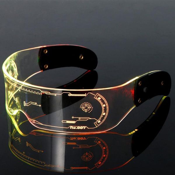 Outros suprimentos para festas de eventos LED Luminous Glasses Electronic Visor Glasses Light Up Glasses Prop For Festival KTV Bar Party Performance Children Adult Gifts 230630