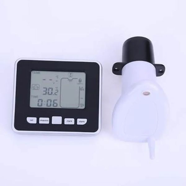 0,5 M-15 M Ultraschall Drahtlose Tank Flüssigkeit Level Meter mit Temperatur Thermo Sensor Ultraschall Wasser Level Gauge