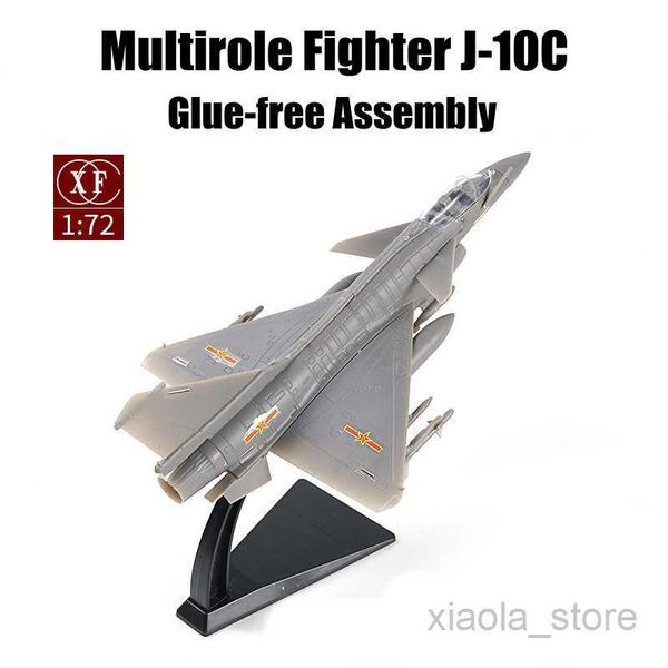 Modelo de aeronave 1/72 China PLA Multirole Fighter J-10C sem cola Modelo de montagem militar DIY Modelo de avião ToyHKD230701