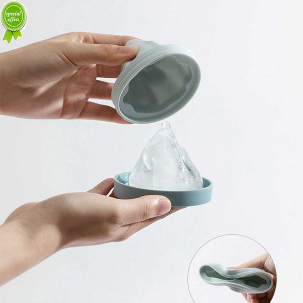 New Mountain Shape Ice Cube Maker Creativo Vassoio in silicone Stampo Home Bar Party Cool Whisky Wine Ice Cream Bar Ice Pop Mold Ice Tray