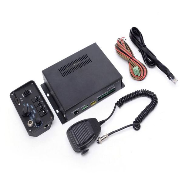 Amplificador de sirene de polícia de alta potência 200W Alarme de carro de emergência com microfone de painel de controle multifuncional (sem buzina)