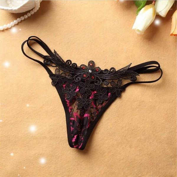 Mutandine da donna Perizoma in pizzo da donna Biancheria intima erotica Ragazza G String Sex Intimo sexy Fasciatura Cintura T Slip1335v