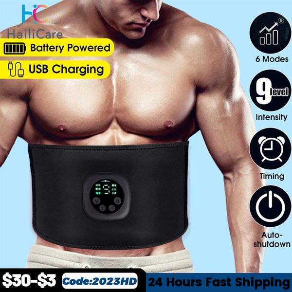 Rückenmassagegerät EMS Elektrischer Bauch-Körper-Schlankheitsgürtel Taillenband Smarter Bauchmuskelstimulator Abs Trainer Fitness Abnehmen Fettverbrennung 230630