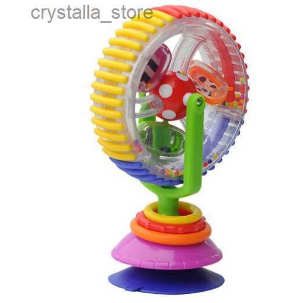 Brinquedo de bebê modelo de três cores giratório carrinho de passeio cadeira de jantar brinquedos educativos para presente de bebê L230518