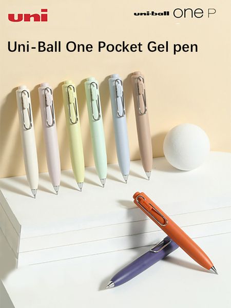 Penne a sfera UNI Pocket Penna gel Penna portatile UniBall Super Cute Corpo paffuto UMNSP cancelleria kawaii 230630