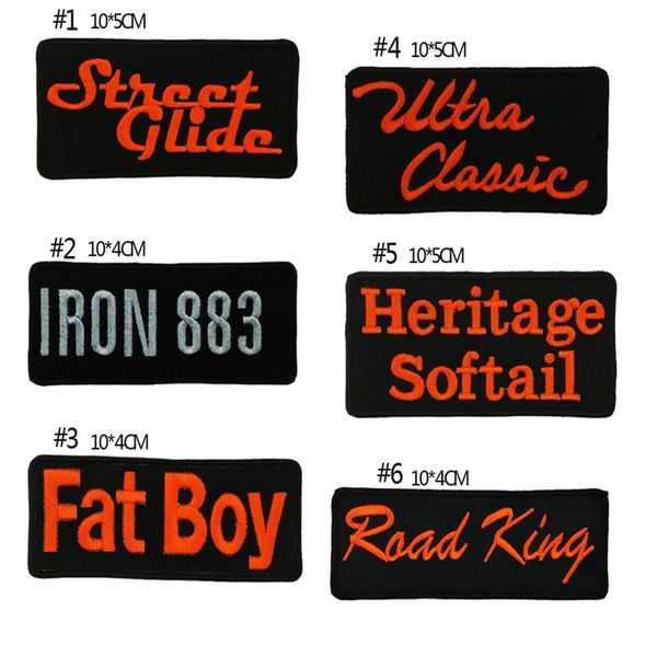 6pcs lotl Motocicleta Rocker Bordado Ferro Em Patch Moto Biker Club MC Front Jaqueta Colete Patch Detalhado Bordado269z