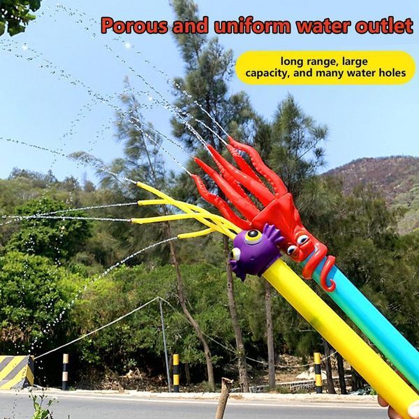 Sand Play Water Fun Squirter Funny Pull out Outdoor Toys Soaker For Summer Pool Backyard Beach Fight Game 230630